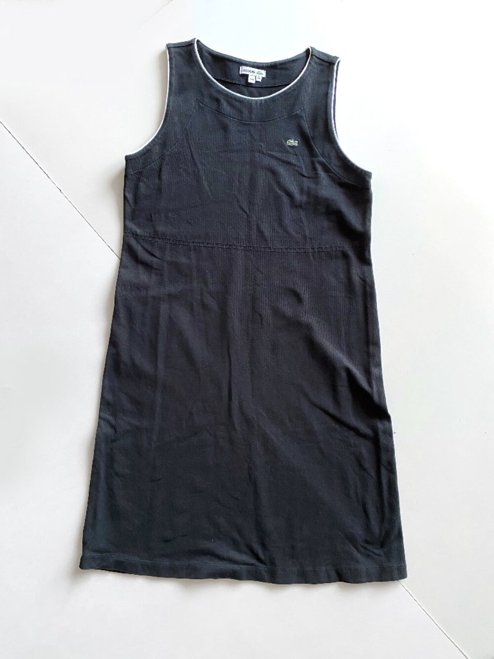 Lacoste Sport Stretch Black Dress Size 42 Sleeveless